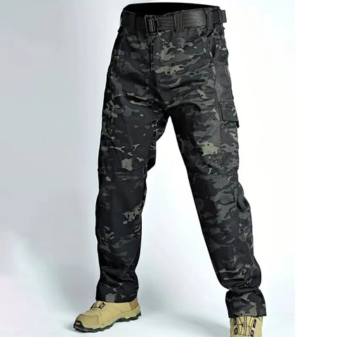 Wear Resistant Work Pant Man Multi-Pocket Straight Cargo Trousers Outdoor Jogging Tactical Pants Spring Autumn Casual Trousers