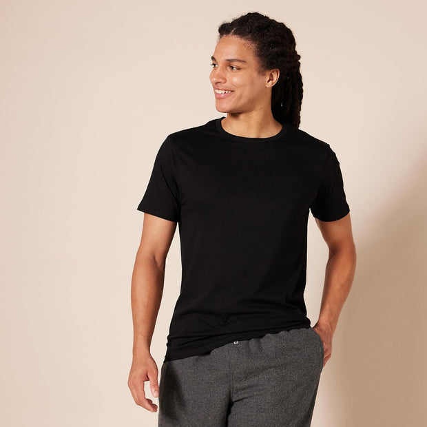 Men'S Crew Neck T-Shirts, Pack of 6, Versatile Basics,