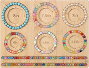 Bead Board for Jewelry Making, Bamboo Beading Board for Jewelry Bracelet Making, DIY Bracelet Bead Board