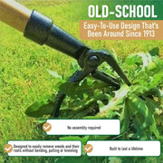 - the Original Stand up Weed Puller Tool with Long Handle - Made with Real Bamboo & 4-Claw Steel Head Design - Easily Remove Weeds without Bending, Pulling, or Kneeling.