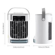 Misting Fan Portable Air Cooler Humidifier with 500Ml Water Tank Quite Mist Water Spray Fan for Home Room Camping Car Office