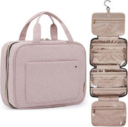 Large Toiletry Bag Travel Bag with Hanging Hook, Water-Resistant Makeup Cosmetic Bag Travel Organizer for Accessories, Shampoo, Full Sized Container, Toiletries