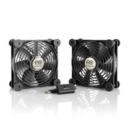 MULTIFAN S7, Quiet Dual 120Mm USB Fan, Ul-Certified for Receiver DVR Playstation Xbox Computer Cabinet Cooling