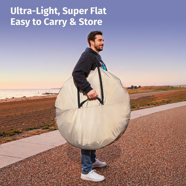 Weather Pod for Sport Events, Fishing & Outdoors | Pop up Bubble Tent Instant Sun & Rain Shelter | No Condensation, Spacious Interior, Ultra Visibility | All Weather Protection | 2-3 Persons