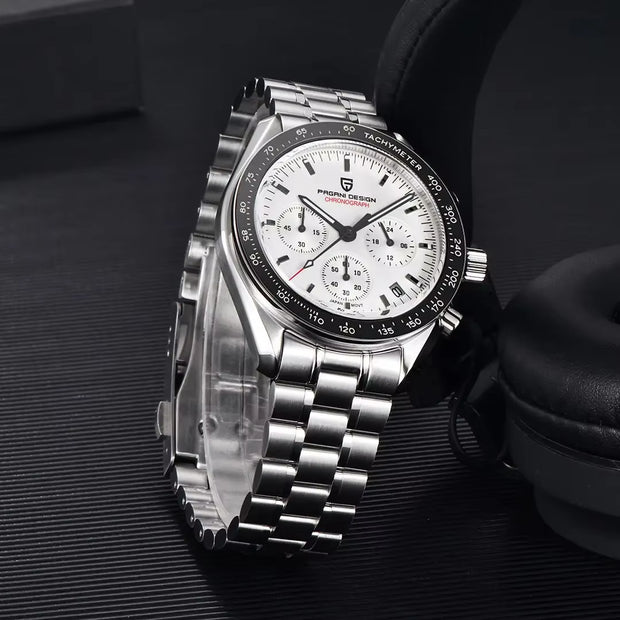 2024 New V5 PD1701 Men'S Watches Luxury Quartz Watch Men Sport Speed Chronograph AR Sapphire Glass 100M Waterproof