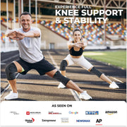 Compression Knee Brace for Women & Men, 2-Pack Knee Brace for Running Knee Pain, Knee Support Compression Sleeve, Workout Sports Knee Braces for Meniscus Tear, ACL & Arthritis Pain Relief