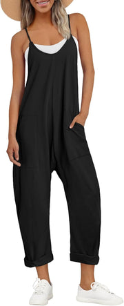 Jumpsuits for Women Casual Summer Outfits Rompers Comfy Beach Vacation Trendy Overalls Jumpers Fashion Clothes 2025