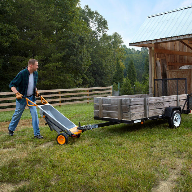 WG050 8-In-1 Aerocart Garden Cart/Wheelbarrow Heavy Duty/Dolly