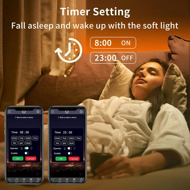 100Ft Led Strip Lights RGB Music Sync Color Changing Bluetooth Led Lights with Smart App Control Remote Led Lights for Bedroom Room Lighting Flexible Home Décor